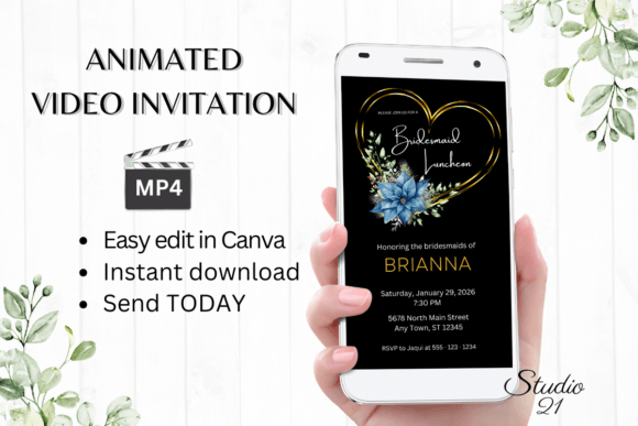 Christmas Bridesmaid Luncheon W4219BL: Your Festive Design Ally
