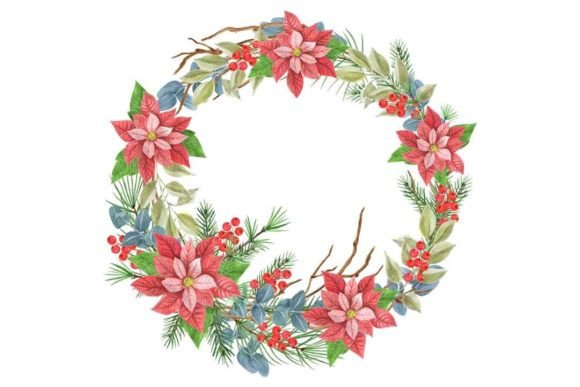 Christmas Wreath Clipart Watercolor PNG: A Designer's Essential Holiday Asset