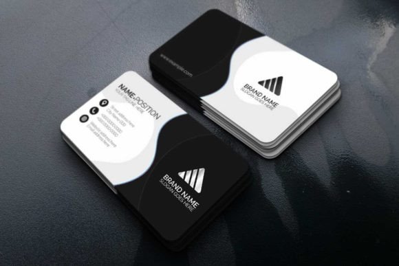 Dark and White Business Card Template: Elevate Your Professional Image