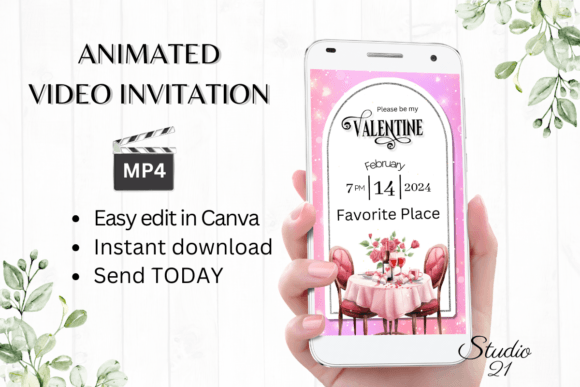 Digital Valentine's Day Invitation: Your Design Shortcut