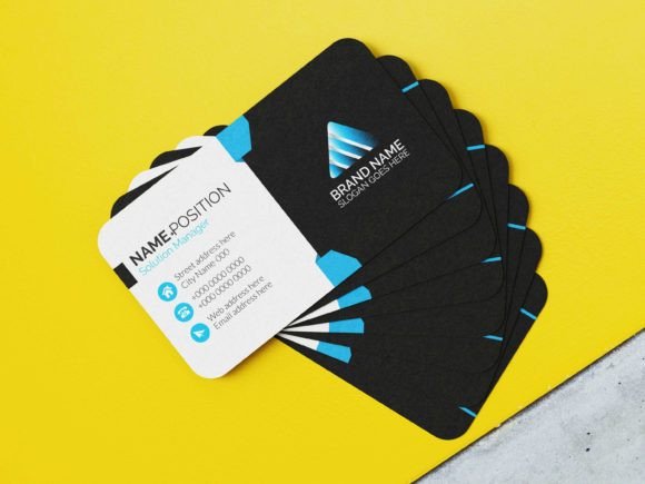 Mastering First Impressions with the Premium Dark Business Card Template