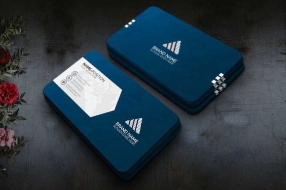 Modern Blue Business Card: Your Professional First Impression