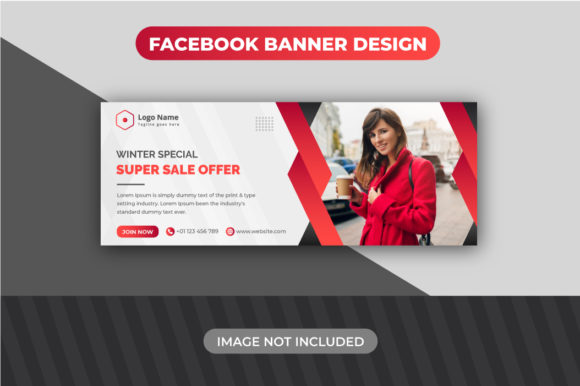 Red Creative Winter Sale Offer Facebook