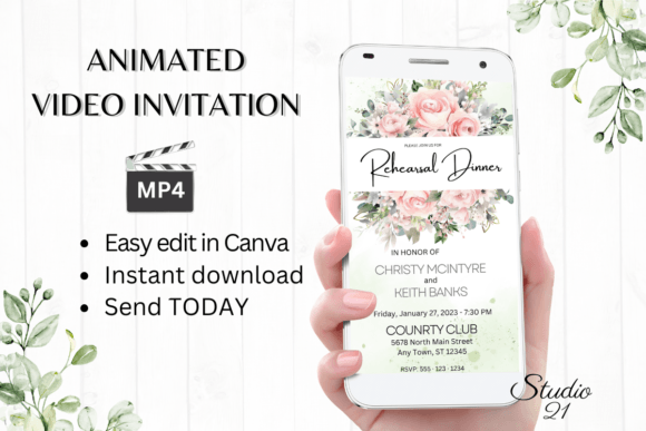 Streamline Your Rehearsal Dinner Planning with Pink Roses W7276