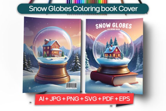 Unwrapping the Charm of the Snow Globes Coloring Book Cover