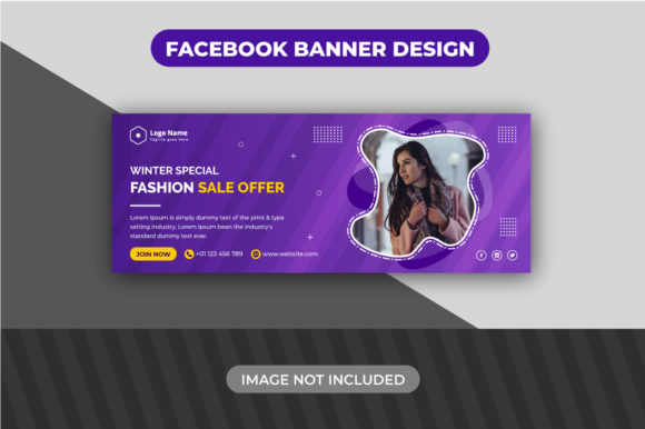 Violet Winter Sale Offer Facebook Banner: A Designer's Walkthrough